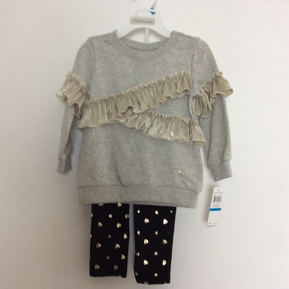NEW Calvin Klein infant two-piece set 24 months - Picture 2 of 8